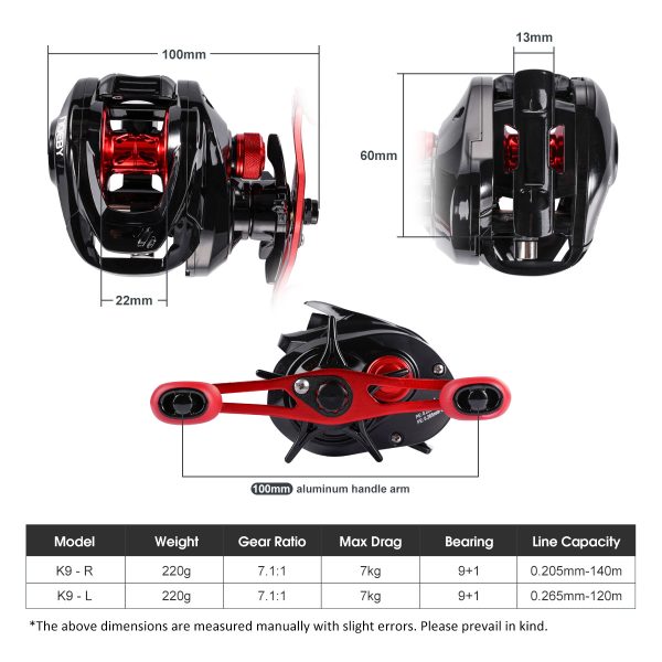 Noeby Leisure K9 Baitcasting Reel - Image 5