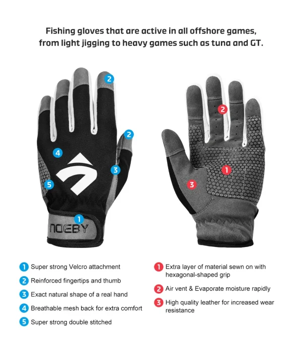 Noeby Elite Jigging Glove - Image 2
